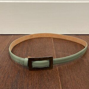 Giorgio Armani Size 42 Women’s Green Leather Belt